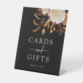 Expositor En L Rótulo de tarjetas de caída negra