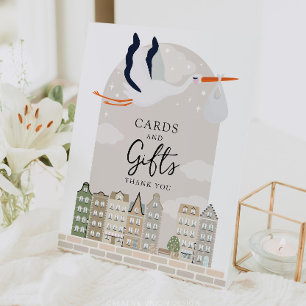 Expositor En L Rótulo de tarjetas de decoración y regalos de Baby