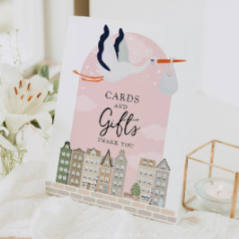 Expositor En L Rótulo de tarjetas de decoración y regalos de Baby