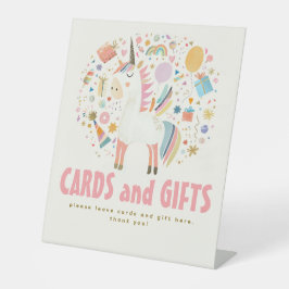 Expositor En L Rótulo de tarjetas de Fiesta de cumpleaños y regal
