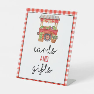 Expositor En L Rótulo de Tarjetas de Mercado y Regalos para Agric