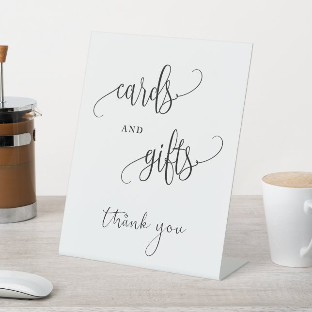 Expositor En L Rótulo de tarjetas de mesa y regalos de boda (In Situ)