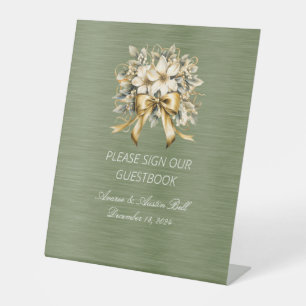Expositor En L Rótulo de Winterberry Blanco Nuestro libro de visi