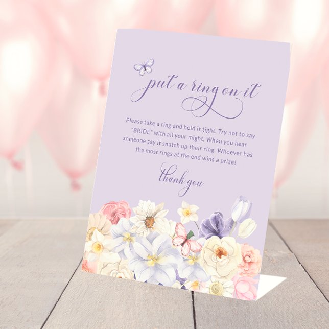 Expositor En L Rótulo del anillo de mariposa (Butterfly Ring Sign
)