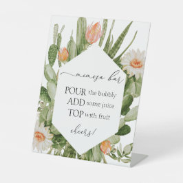 Expositor En L Rótulo del bar Cactus Mimosa