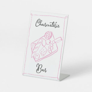 Expositor En L Rótulo del Bar Charcuterie