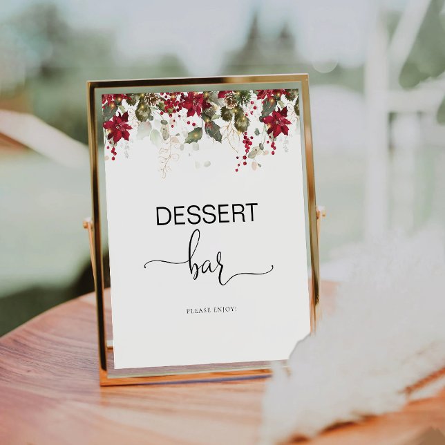 Expositor En L Rótulo del bar de postres de la Poinsettia Roja na (Subido por el creador)