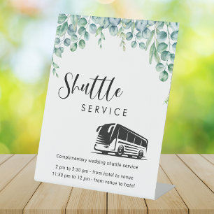 Expositor En L Rótulo del Boda del servicio del transbordador Euc