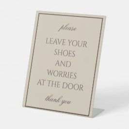 Expositor En L Rótulo del contador de zapatos de eliminación simp