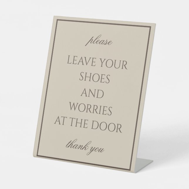 Expositor En L Rótulo del contador de zapatos de eliminación simp (Anverso)