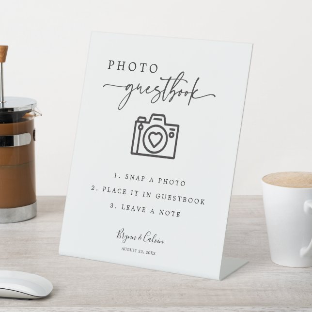 Expositor En L Rótulo del libro de fotos Boda mínimo Acrylic B613 (In Situ)
