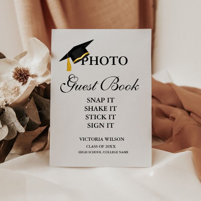 Expositor En L Rótulo del libro de invitados, libro de graduación (Subido por el creador)