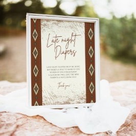 Expositor En L RÓTULO DOLLY Aztec Rustic Western Late Night Diape