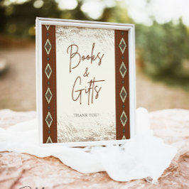 Expositor En L RÓTULO DOLLY Aztec Rústico De Libros Y Regalos