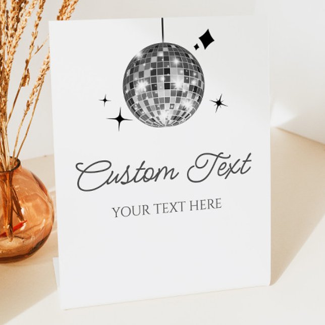 Expositor En L Rótulo Fiesta de texto Personalizado de bola de di (Subido por el creador)