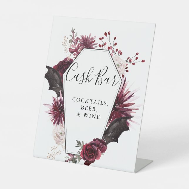 Expositor En L Rótulo Halloween Cash Bar (Anverso)