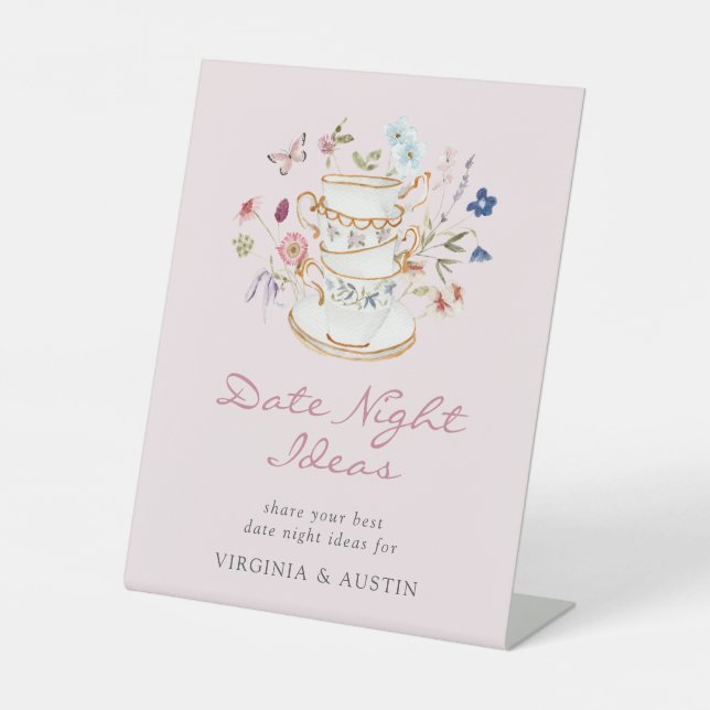 Expositor En L Rótulo Ideas de Noche Rosa (Anverso)