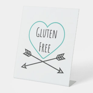 Expositor En L Rótulo libre de gluten, Rótulo de alimentos sin gl