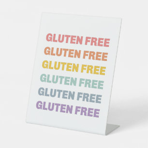 Expositor En L Rótulo libre Gluten