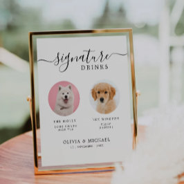 Expositor En L Rótulo Mascota de bar de perro personalizado | Bod