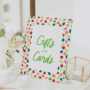 Expositor En L Rótulo mexicano de regalos y tarjetas de Fiesta