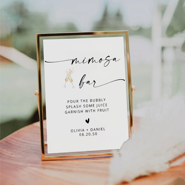 Expositor En L Rótulo minimalista Mimosa Bar (Subido por el creador)