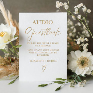 Expositor En L Rótulo moderno Minimalista de guías de audio de or