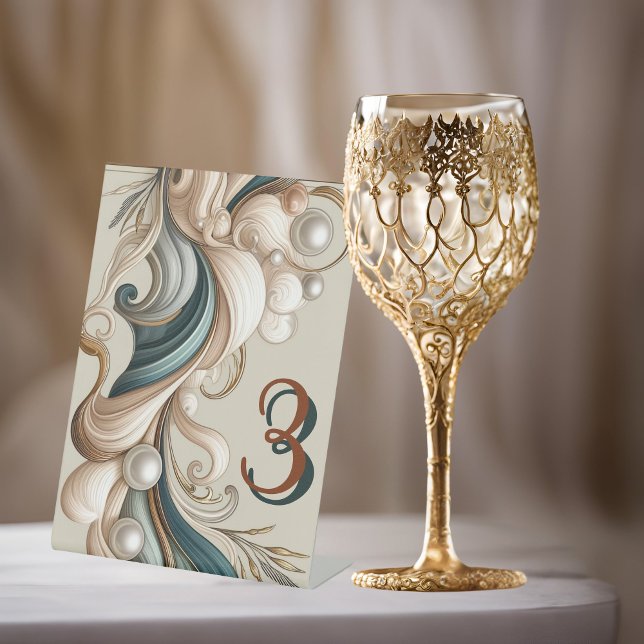 Expositor En L Rótulo número de tabla de la elegancia de la Costa (Subido por el creador)