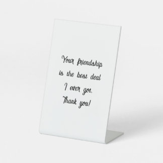 Expositor En L Rótulo peatonal, 4" X 6"