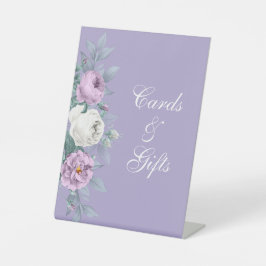 Expositor En L Rótulo peatonal Boda morado de lavanda