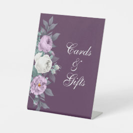 Expositor En L Rótulo peatonal Boda morado oscuro