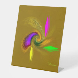 Expositor En L Rótulo peatonal "caprichoso" de 10" x 12"