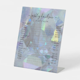 Expositor En L Rótulo Peatonal Crystal Angel Aura Quartz