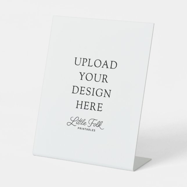 Expositor En L Rótulo peatonal de 8 x 10" (Anverso)