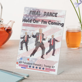 Expositor En L Rótulo Peatonal de Trump