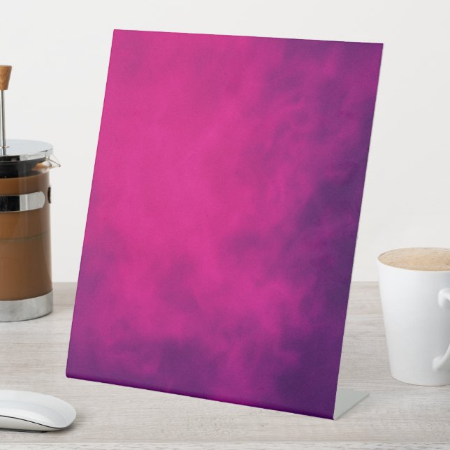 Expositor En L Rótulo Peatonal Neon Pink Smoke - Personalizable (In Situ)