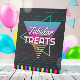 Expositor En L Rótulo peatonal Neon Retro Fiesta de alimentos de