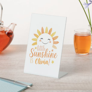 Expositor En L Rótulo Peatonal Personalizado Little Sunshine
