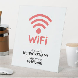 Expositor En L Rótulo Peatonal Wifi Gratuito