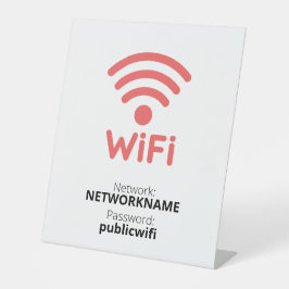Expositor En L Rótulo Peatonal Wifi Gratuito