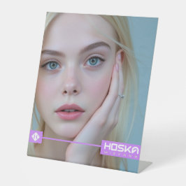 Expositor En L Rótulo Pedestal