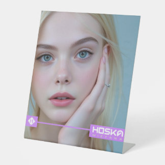 Expositor En L Rótulo Pedestal