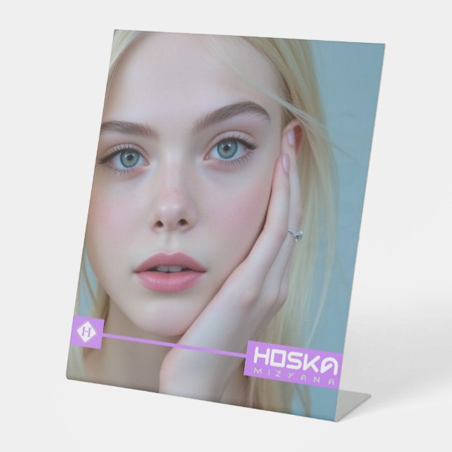 Expositor En L Rótulo Pedestal (Anverso)