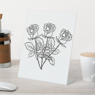 Expositor En L Rótulo Pedestal