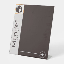 Expositor En L Rótulo Pedestal