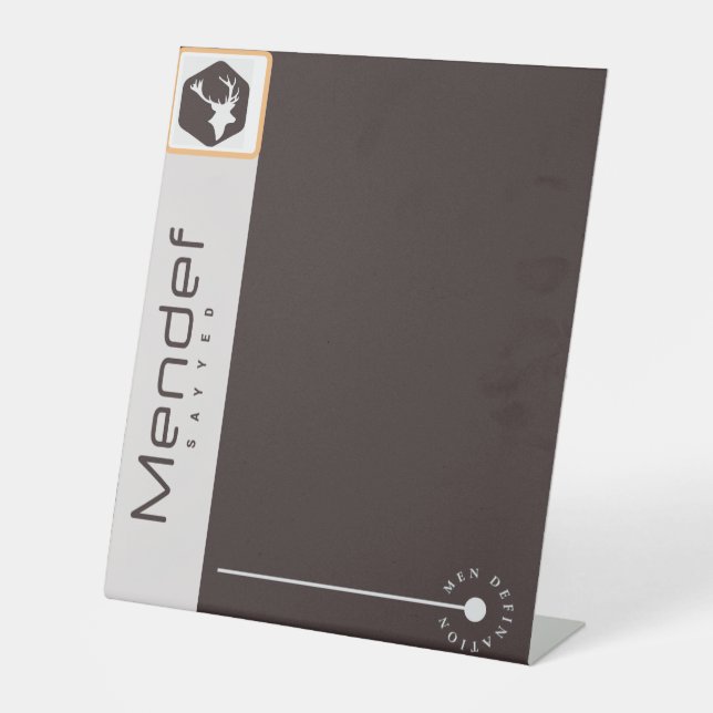 Expositor En L Rótulo Pedestal (Anverso)