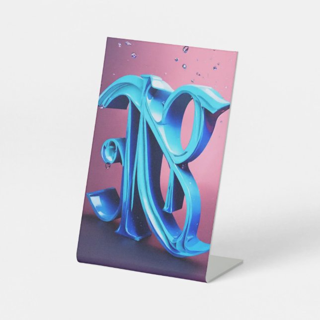 Expositor En L Rótulo Pedestal (Anverso)