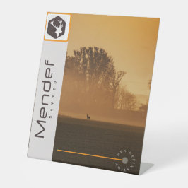 Expositor En L Rótulo Pedestal