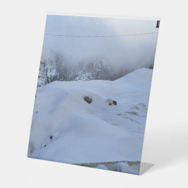 Expositor En L Rótulo Pedestal