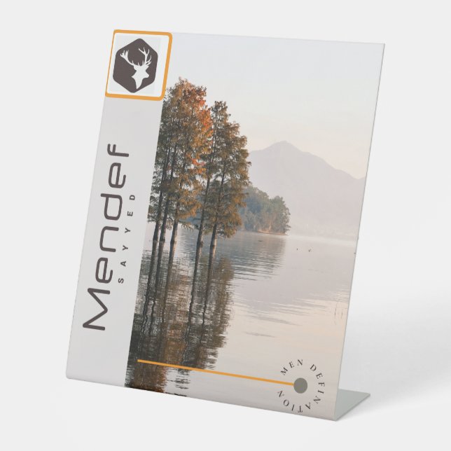 Expositor En L Rótulo Pedestal (Anverso)